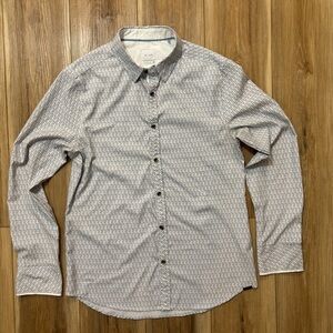 J B Holt Patterned Button-down Shirt Men's Small